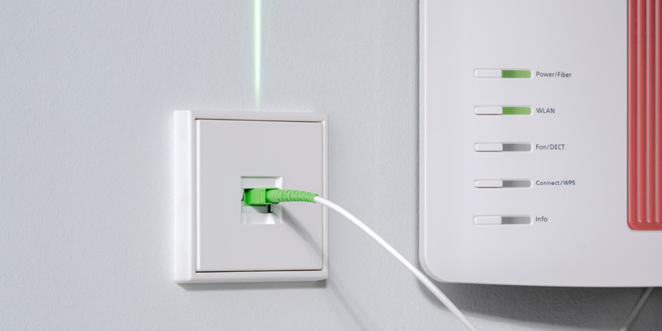 Die neuen Glasfaser-Anschlussdosen bei Elektro- und Hausservice Krüger in Leipzig